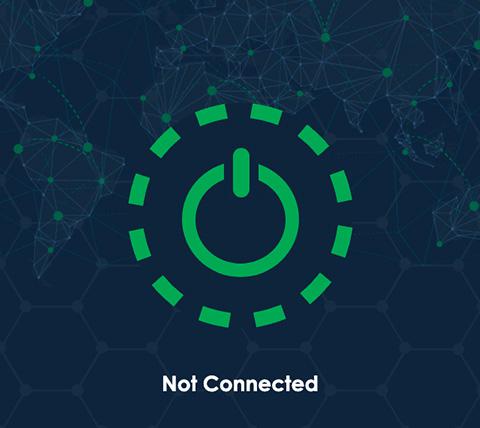 CometVPN connect step 1, tap on button to connect to VPN